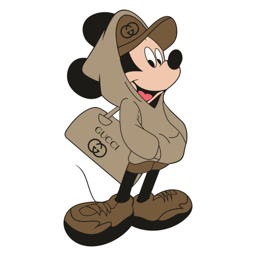 Gucci Logo With Mickey Mouse Svg