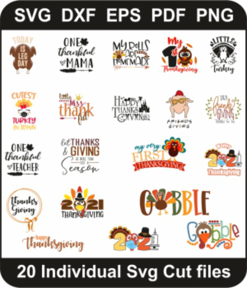 Happy Thanksgiving Svg Bundle