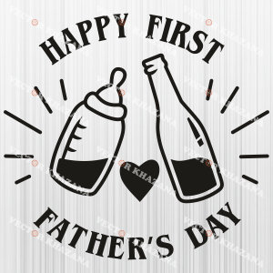 Happy_First_Fathers_Day_Svg.png