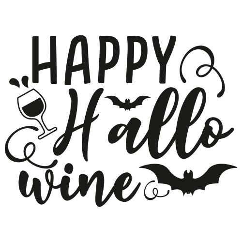 Happy Halloween Wine SVG | Happy Halloween Wine vector File | PNG, SVG