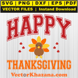 Happy Thanksgiving Turkey Svg