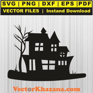 Haunted House Svg