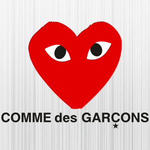 Comme Des Garcons Play Heart SVG | Comme Des Garcons PNG | Heart Comme ...