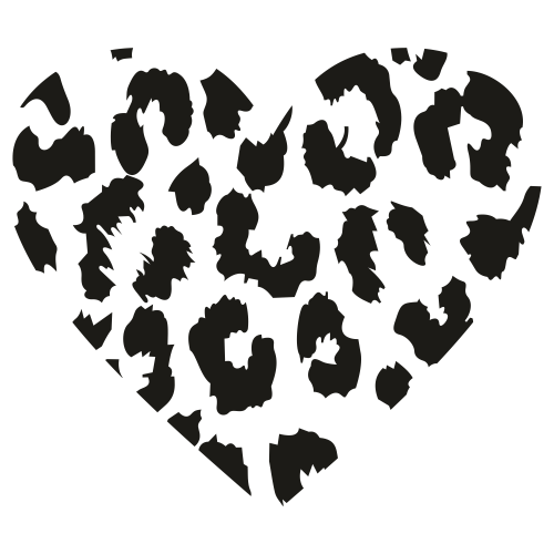 Cheetah Heart SVG