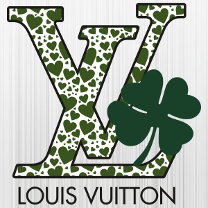 Hearts and Clover Louis Vuitton SVG  Louis Vuitton Hearts and Clover PNG