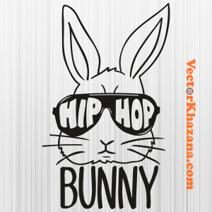 Hip Hop Cute Bunny Svg