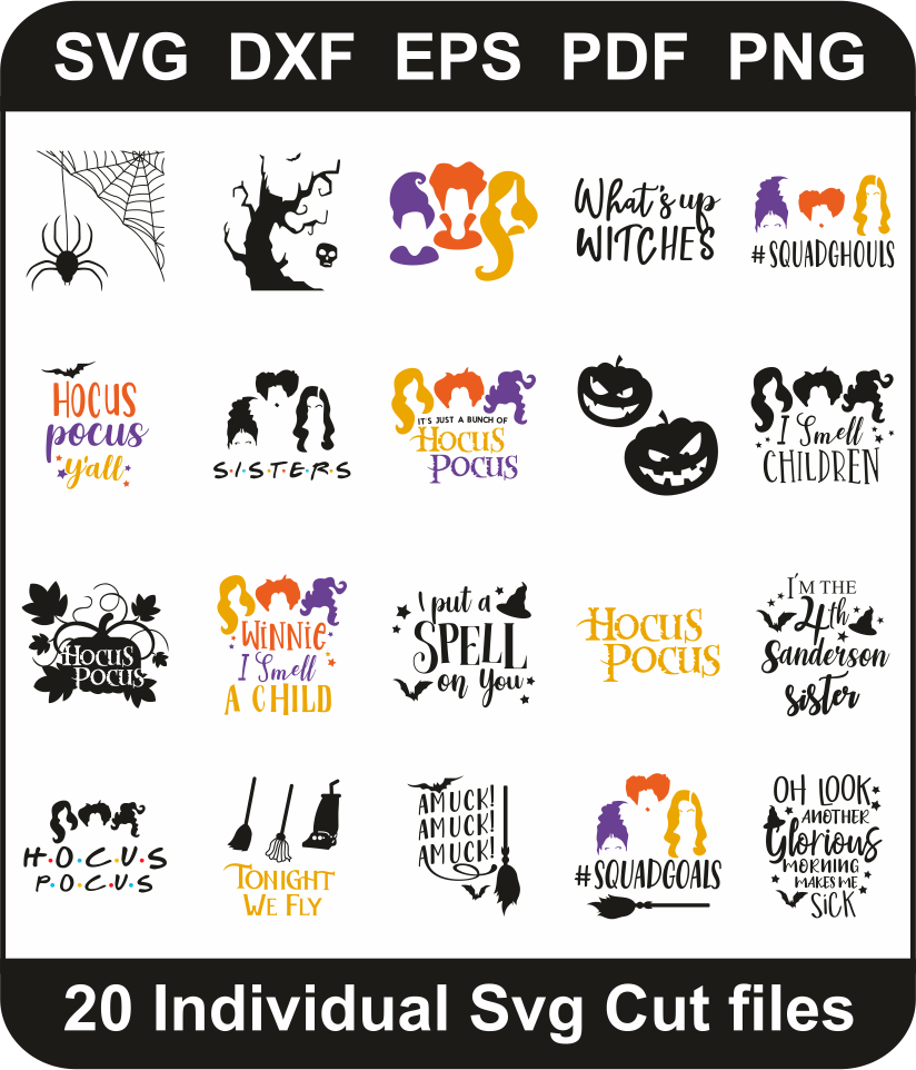 Hocus Pocus Svg Bundle