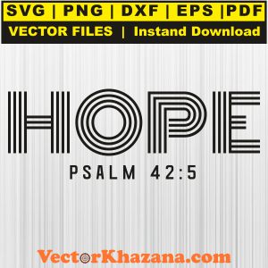 Hope Psalm Svg