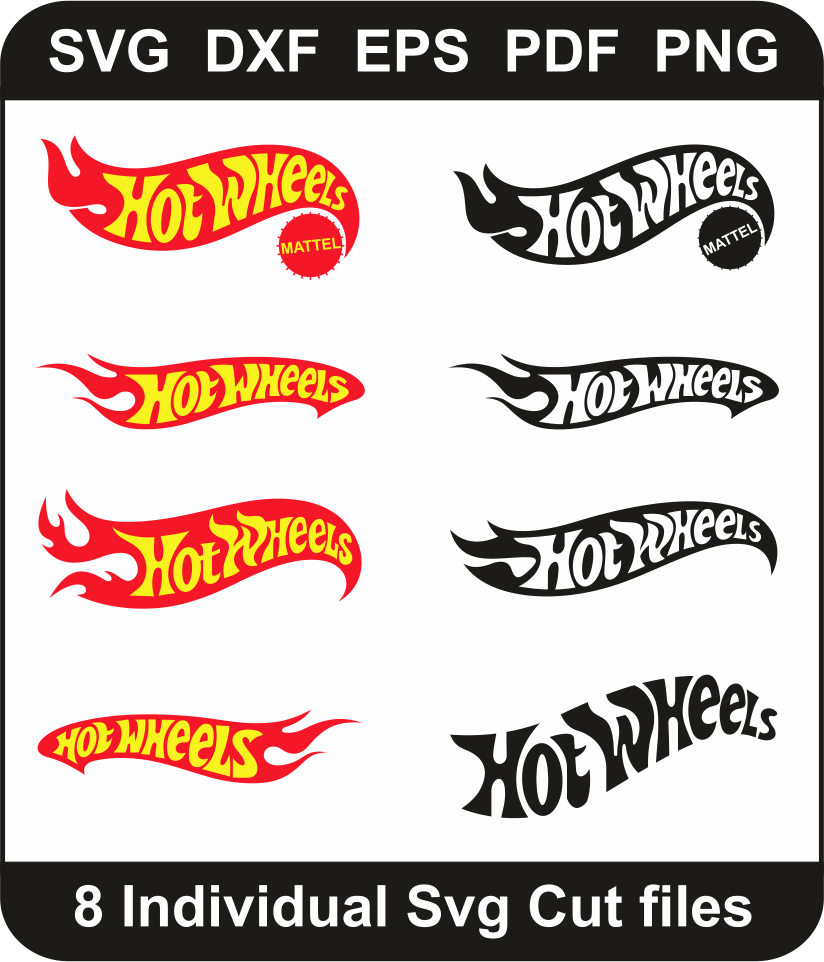 Hot Wheels Logo Svg Bundle