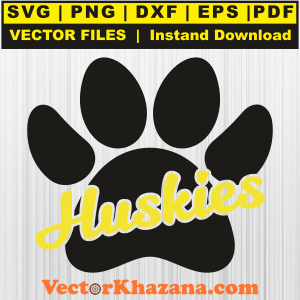 Huskies Paw Svg