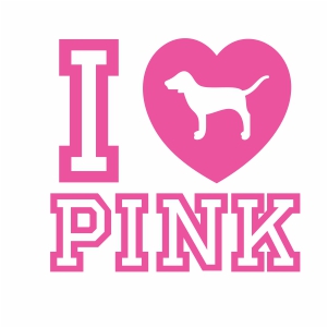 I Love Pink SVG | I Love Pink dog svg cut file Download ...