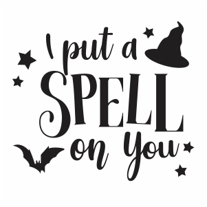 FREE I Put a Spell On You SVG Cut File for Cricut, Cameo Silhouette