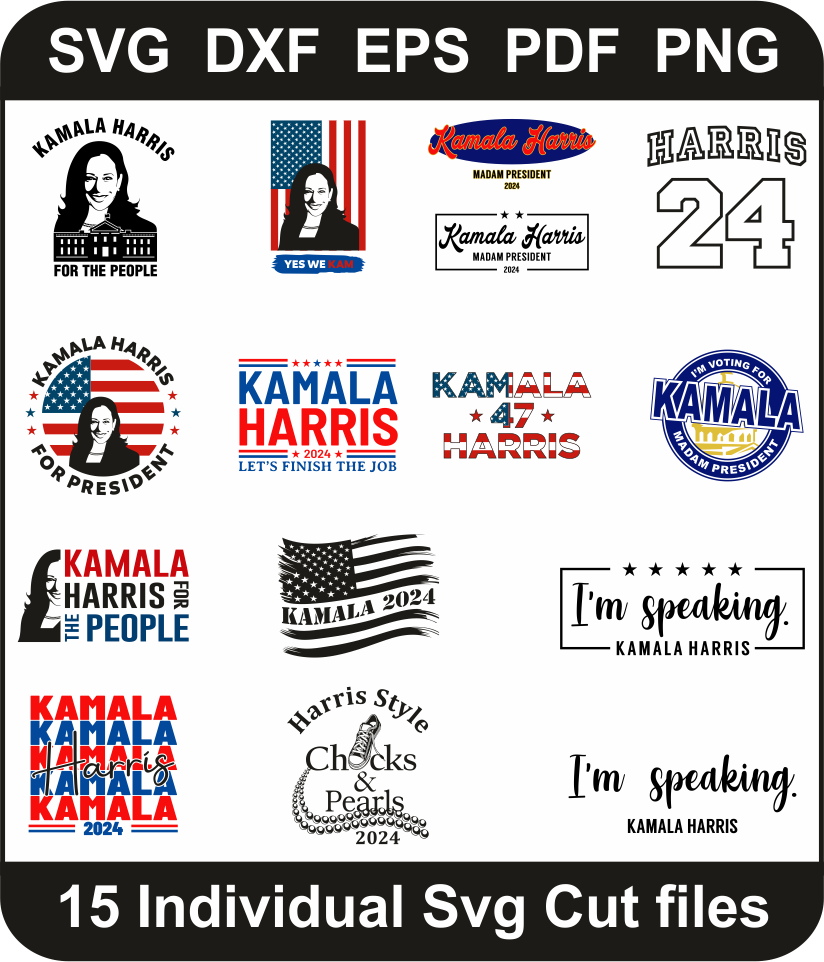 Kamala Harris Svg Pack