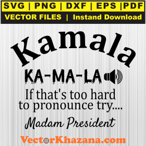 Kamala Pronounce Svg