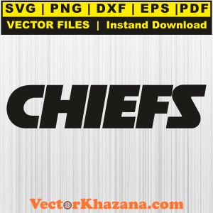 Kansas City Chiefs Letter Black Svg