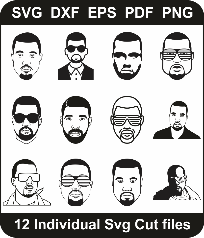 Kanye West Svg Bundle