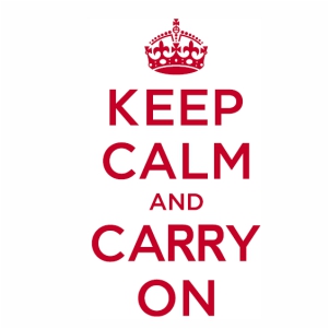 keep calm and carry on logo svg
