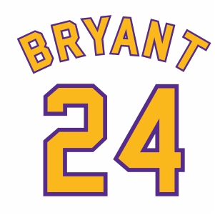 Kobe Bryant 24 Jersey Logo Vector