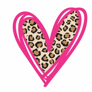 Buy Chittah Leopard Heart Svg Png online in USA