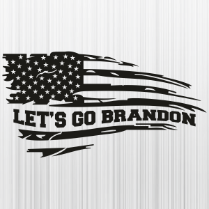 High Quality Lets Go Brandon Sticker w/ US FLAG