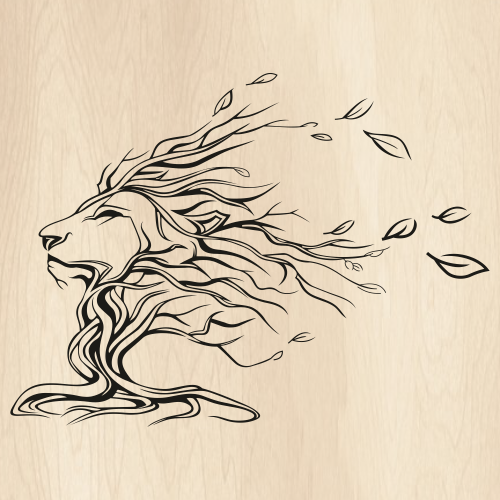 Lion Flower Face SVG | Lion Face PNG | Floral Lion vector File | PNG ...