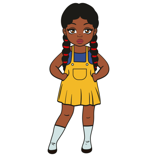 Black Girl SVG  Little Black Girl Png