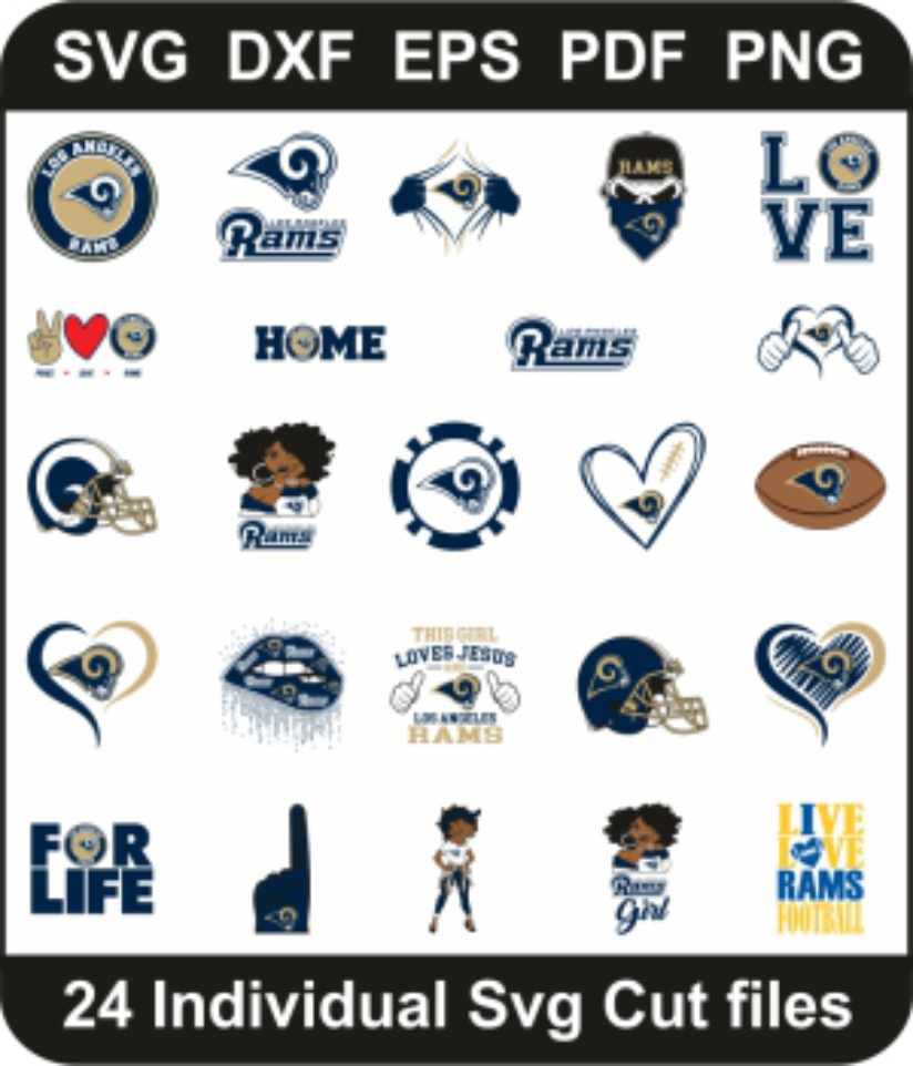 Los Angeles Rams Svg Pack