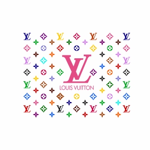 Louis Vuitton Pattern SVG - Colorful Louis Vuitton Pattern Vector- LV  Pattern PNG