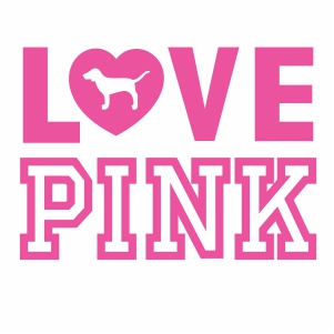 Download Victoria Secret Pink Flag SVG | Pink Flag logo svg cut ...