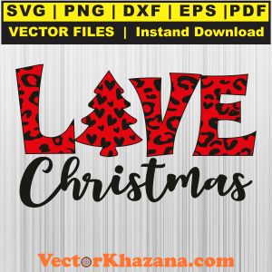 Love Christmas SVG