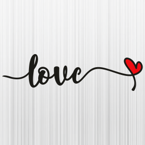 Love with Heart Svg