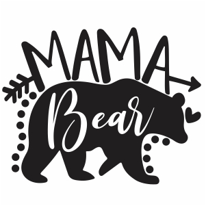 Mama Bear Svg | Arrow Mama Bear Png Vector