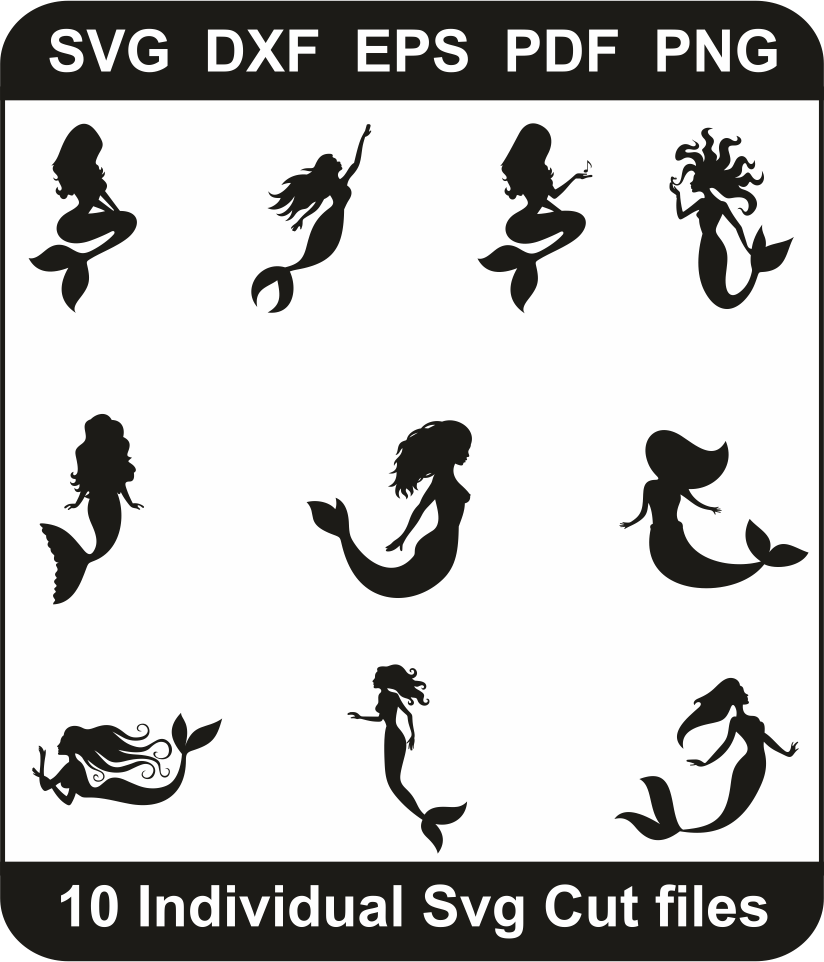 Mermaid Svg Bundle