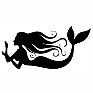 Download Mermaid Silhouette Svg | Mermaid svg cut file Download ...