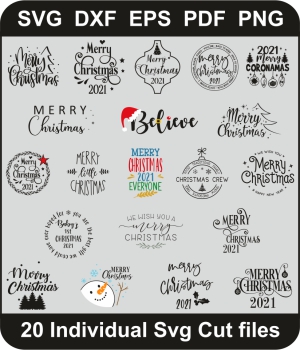 Merry Christmas Logo Svg Bundle