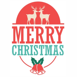 Merry Christmas greeting vector file