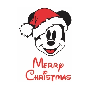 Mickey Mouse Merry Christmas vector file