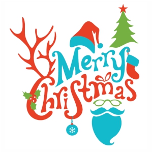 Merry Christmas Tree vector file