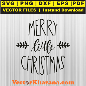 Merry Little Christmas Svg