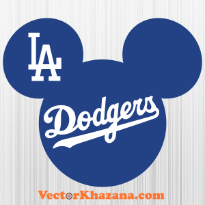 Los Angeles Dodgers Mickey Svg, Eps, Png, Dxf, Pdf, Baseball SVG