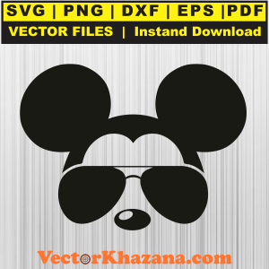 Mickey Mouse With Sunglasses Svg