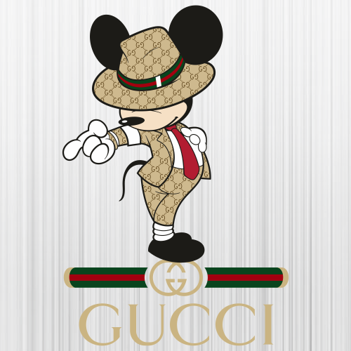 Mickey Mouse Gucci SVG | Gucci Michael Jackson Style PNG | Gucci Mickey ...