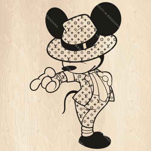 Mickey Mouse Louis Vuitton SVG  Louis Vuitton Michael Jackson