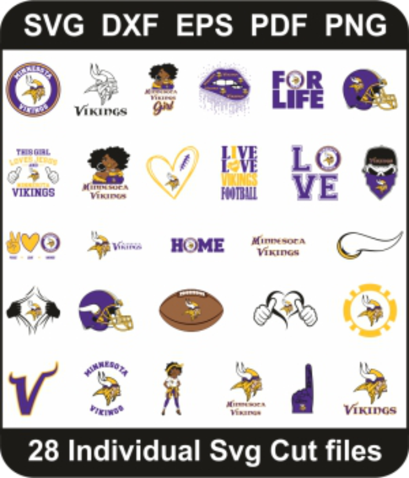 Minnesota Vikings Svg Bundle