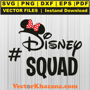 Minnie Mouse Disney Squad Svg