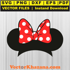 Minnie Mouse Ears Svg