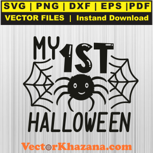 My 1st Halloween Spider Svg