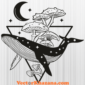 Mystical Moon Fish Svg