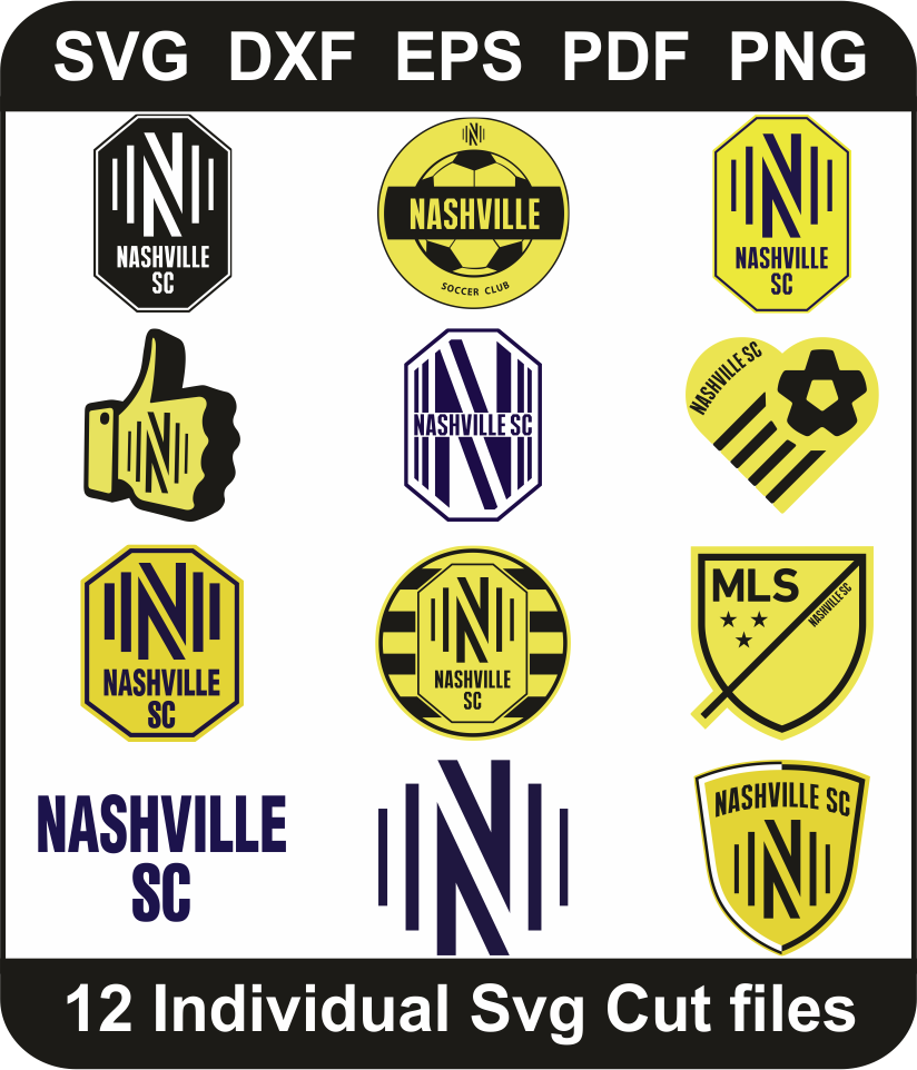 Nashville Soccer Club Svg Bundle