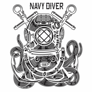 Navy Diver Vector